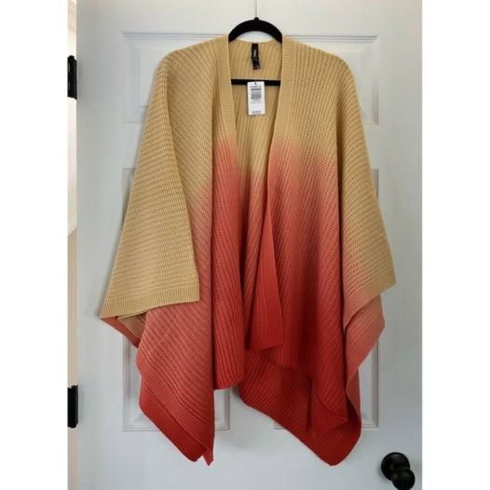 Torrid Dip Dye Ruana Knit Sweater - NWT - One Size Fits Most - Picture 7 of 9